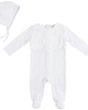 Bebe Bella Bebe Bella Eyelet Romper with Matching Bonnet - 1