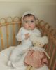 Bebe Bella Bebe Bella Eyelet Romper with Matching Bonnet - 2