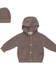 Bebe Bella Bebe Bella Knit Hoodie Jacket with Matching Hat - 1