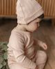 Bebe Bella Bebe Bella Pointelle Rib Wrap Romper and Matching Hat - 3