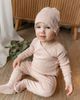 Bebe Bella Bebe Bella Pointelle Rib Wrap Romper and Matching Hat - 4