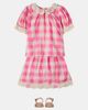 Bebe Organic Bebe Organic Anais checked crochet cotton-blend top and skirt set - 2