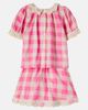 Bebe Organic Bebe Organic Anais checked crochet cotton-blend top and skirt set - 3