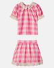 Bebe Organic Bebe Organic Anais checked crochet cotton-blend top and skirt set - 5