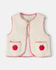 Bebe Organic Bebe Organic Apple embroidered cotton teddy vest - 1