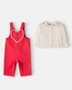 Bebe Organic Bebe Organic Baby Anita embroidered cotton overalls and blouse set - 4