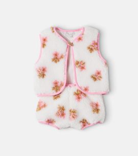 Bebe Organic Bebe Organic Baby Laine teddy vest and bloomers set