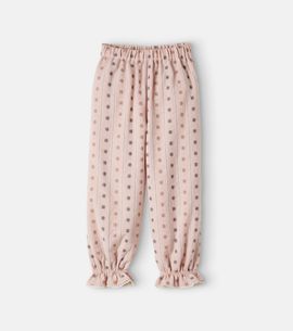 Bebe Organic Bebe Organic Claire floral ruffled cotton-blend pants