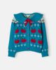 Bebe Organic Bebe Organic Clover bow-detail jacquard cardigan - 1