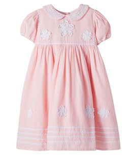Bebe Organic Bebe Organic Lucy embroidered cotton-blend dress
