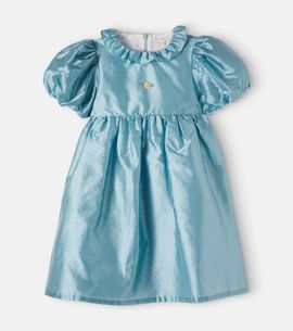 Bebe Organic Bebe Organic Moon bow-detail satin dress