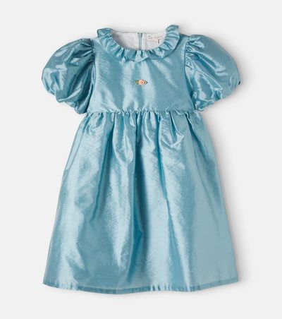 Bebe Organic Bebe Organic Moon bow-detail satin dress