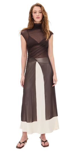 Bec + Bridge Bec + Bridge Eva Split Tunic Top Dark Chocolate