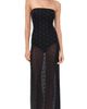 Bec + Bridge Bec + Bridge Karla Strapless Maxi Dress Black/Choc Spot 12 - 1