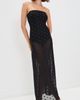 Bec + Bridge Bec + Bridge Karla Strapless Maxi Dress Black/Choc Spot 12 - 2