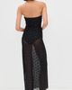 Bec + Bridge Bec + Bridge Karla Strapless Maxi Dress Black/Choc Spot 12 - 3