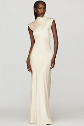 halter neck dress chiffon Halter Neck Chiffon Bridesmaid Dress main image 0