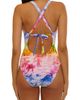 BECCA BECCA Fiji Plunge Neck One-Piece Swimsuit - 2