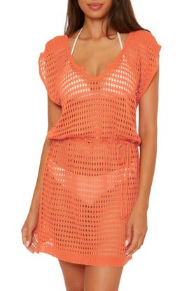 BECCA BECCA Playa Open Stitch Cover-Up Minidress
