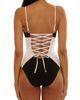 BECCA BECCA Sport Mode Lace-Up One-Piece Swimsuit - 2