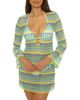 BECCA BECCA Utopia Long Sleeve Open Stitch Cover-Up Tunic - 1