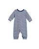 Beckett and Bear Beckett and Bear Benjamin Long Sleeve Striped Straight Leg Romper - 3