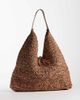 Becksondergaard Becksondergaard premium siena straw slouchy tote in neutral brown - 1