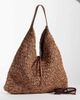 Becksondergaard Becksondergaard premium siena straw slouchy tote in neutral brown - 2