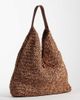 Becksondergaard Becksondergaard premium siena straw slouchy tote in neutral brown - 4