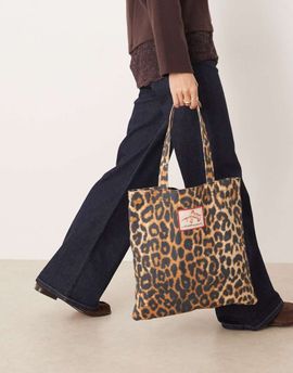 Becksondergaard Becksondergaard tote bag in leopard print-Multi