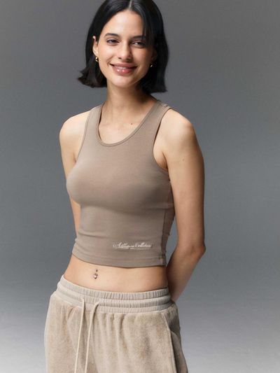 BEDEVIL Script Logo Crop Tank
