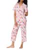 Bedhead Pajamas BedHead Pajamas Balloon Graphic Short Sleeve Cropped Pajama Set - 4
