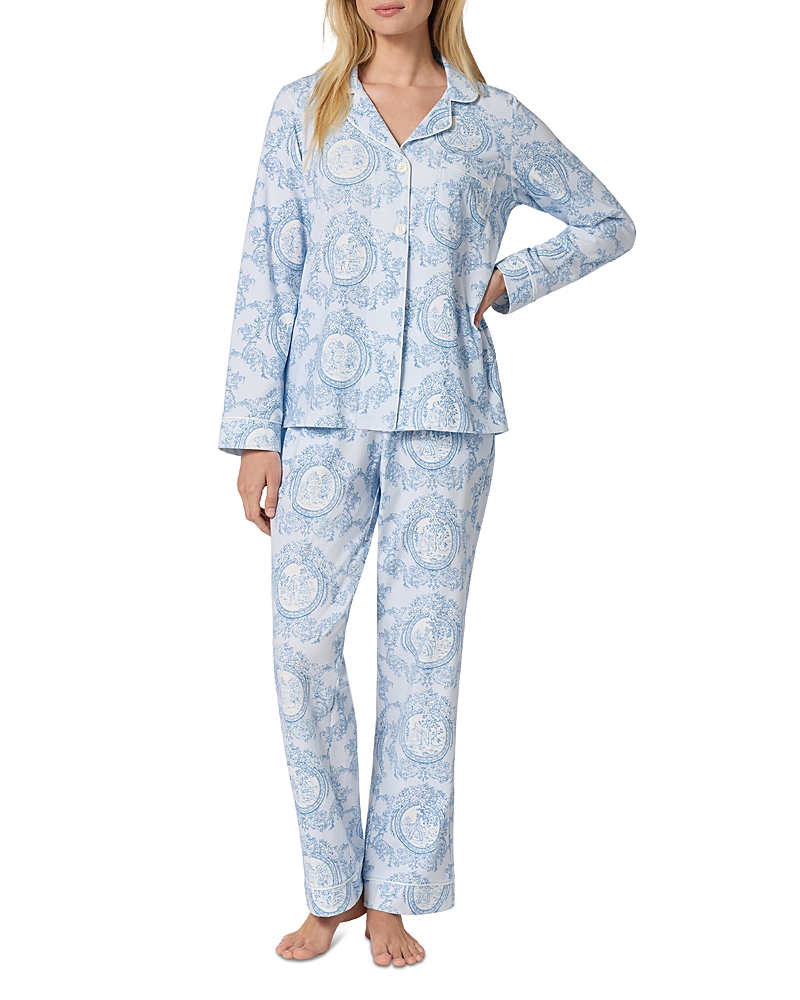 Bedhead Pajamas BedHead Pajamas Minuet Toile Long Sleeve Classic Stretch Jersey Pajama Set