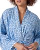 Bedhead Pajamas BedHead Pajamas Something Blue Banded Collar Stretch Jersey Robe - 2