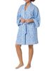 Bedhead Pajamas BedHead Pajamas Something Blue Banded Collar Stretch Jersey Robe - 5