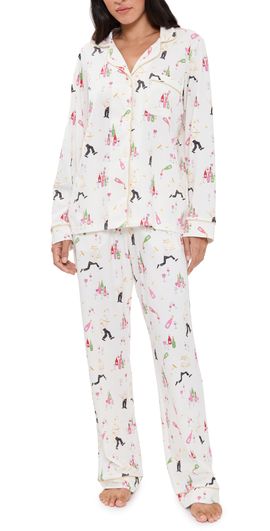 BedHead PJs BedHead PJs Classic Stretch Jersey Pajama Set Bar a Vin