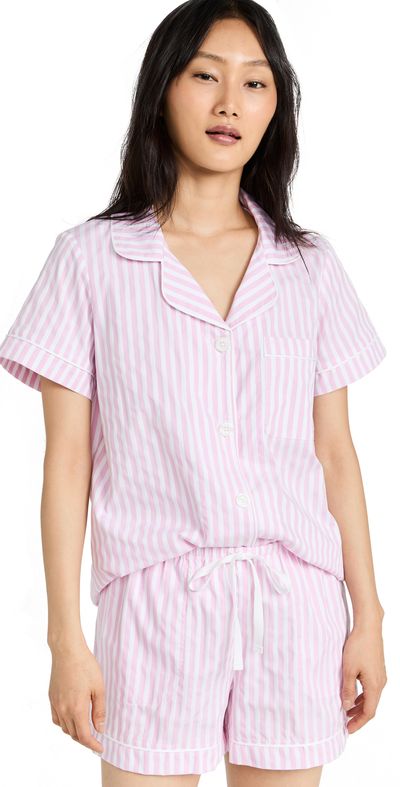 BedHead PJs BedHead PJs Classic Stripe Pajama Set Pink Stripe