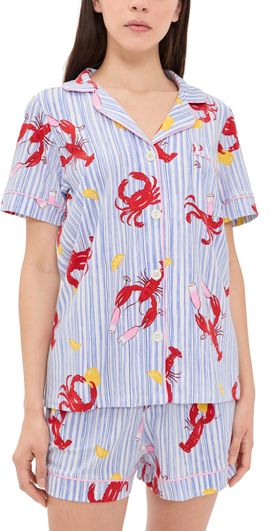 BedHead PJs BedHead PJs Coastal Feast Cropped Pajama Set Coastal Feast