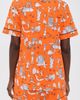 BedHead PJs BedHead PJs Short Pajama Set Orange Spooky In The City - 3