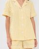 BedHead PJs BedHead PJs Yellow Stripe Pajama Set Yellow 3D Stripe - 2
