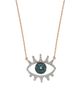 Bee Goddess Women's Eye Light 14K Rose Gold & 0.33 TCW Diamond Pendant Necklace - 2