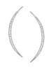 Bee Goddess Women's Star Light Crescent 18K White Gold & 1.95 TCW Diamond Drop Earrings - 2