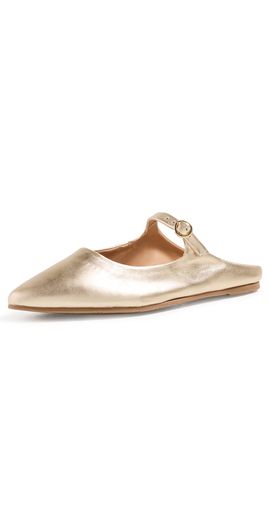 beek beek Swallow Flat Mules Gold
