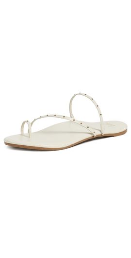 beek beek Ula Sandals Vanilla/Gold Studs