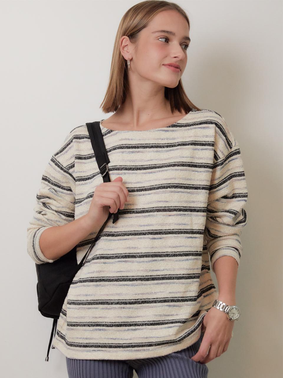 beirut BOHO STRIPE KNIT LONG SLEEVE