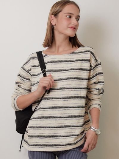 beirut BOHO STRIPE KNIT LONG SLEEVE