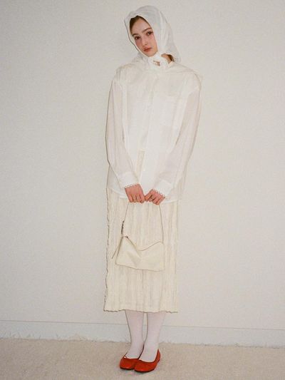 beirut CANYON LACE LONG SKIRT [CREAM]