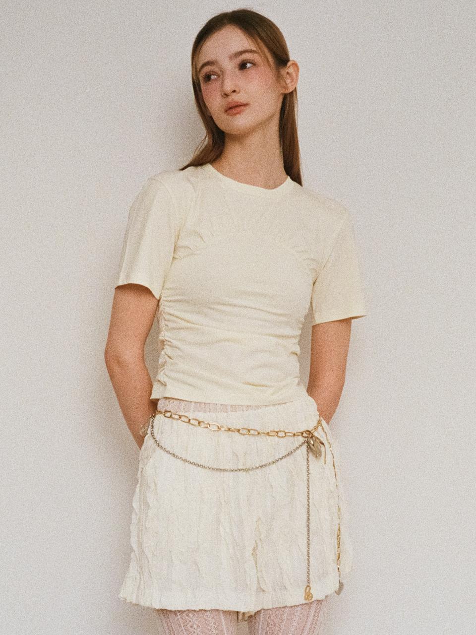 beirut CANYON LACE SHORTS [WHITE]