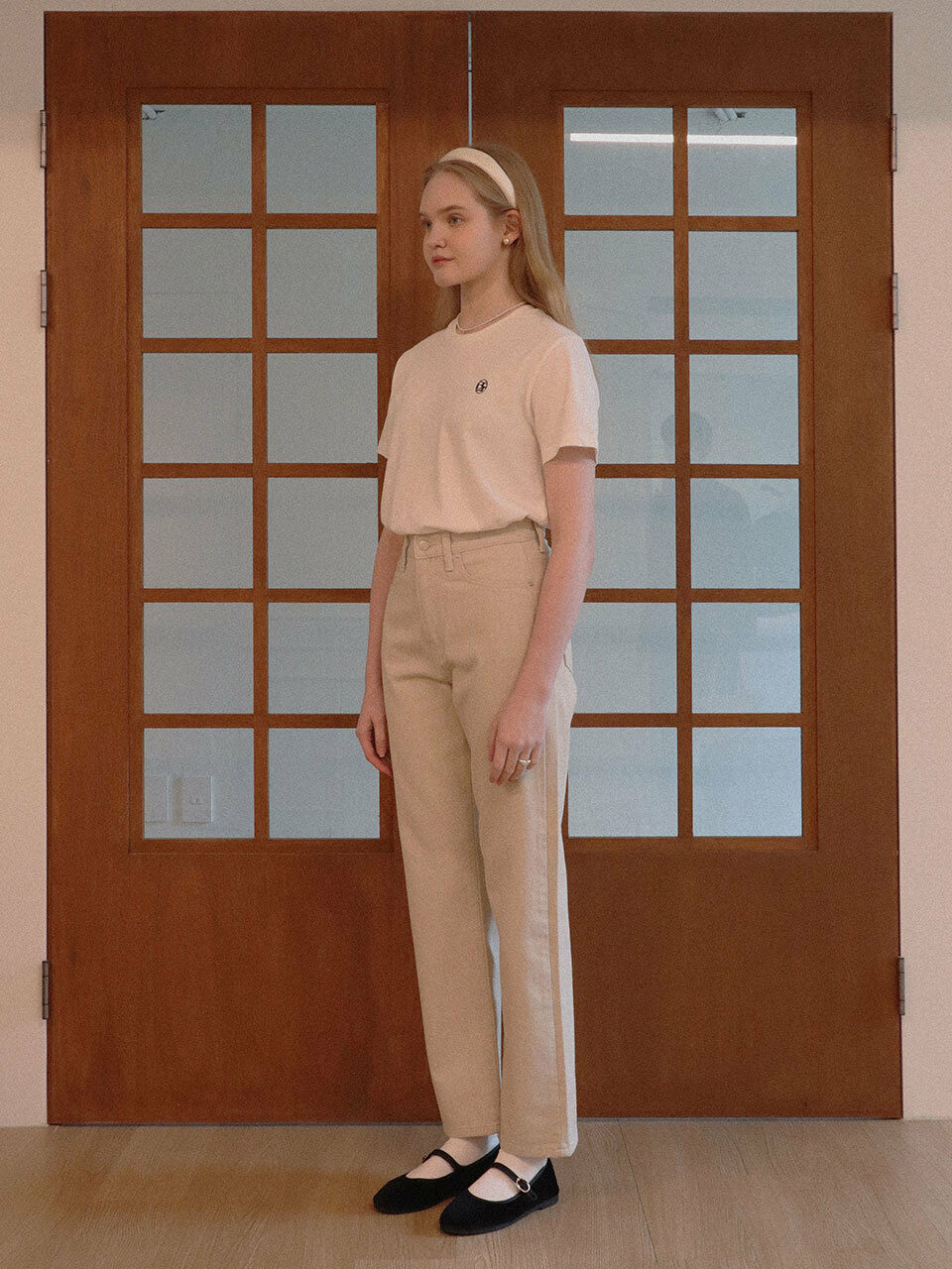 beirut Relaxed Bio Denim Pants (Beige)