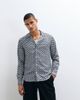 Belier Belier camp collar long sleeve illusion print shirt in monochrome-Multi - 4